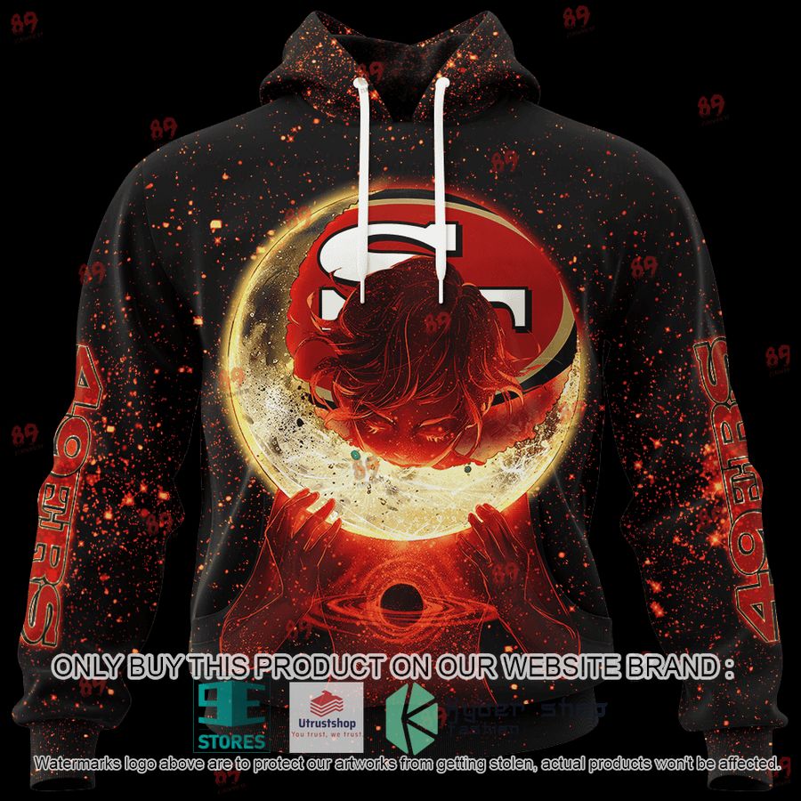 personalized moon san francisco 49ers shirt hoodie 1 63355