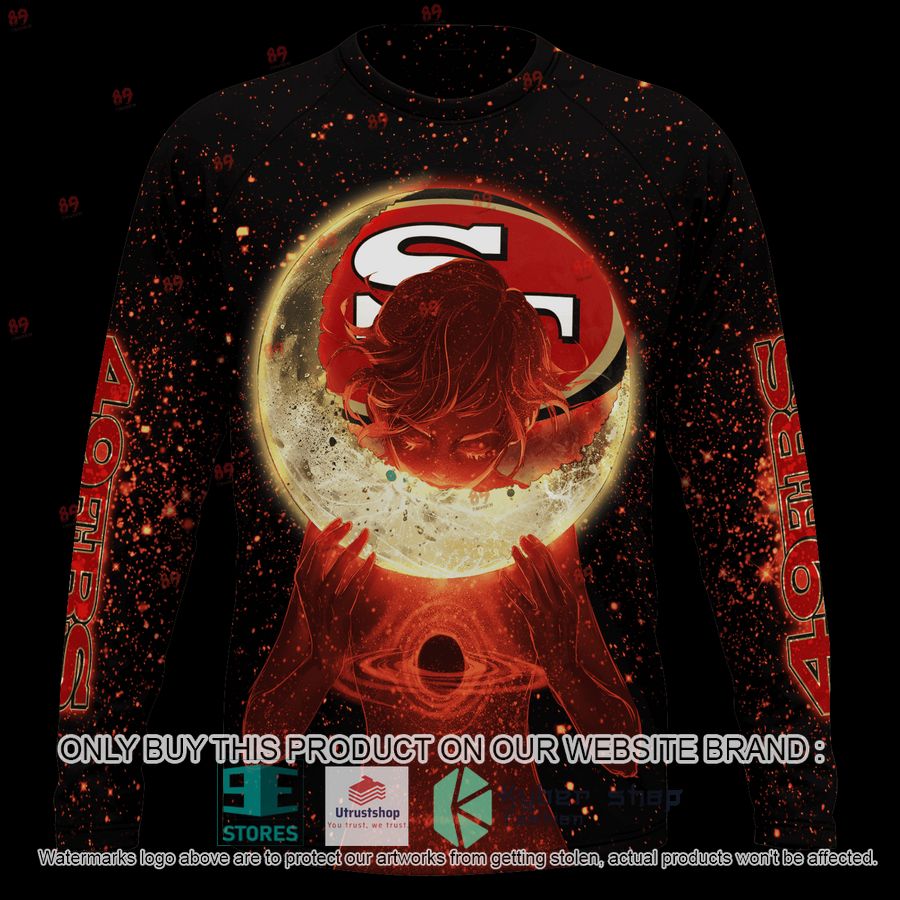 NEW Moon San Francisco 49ers Custom Name Hoodie, Shirt 6 personalized moon san francisco 49ers shirt hoodie 6 27865