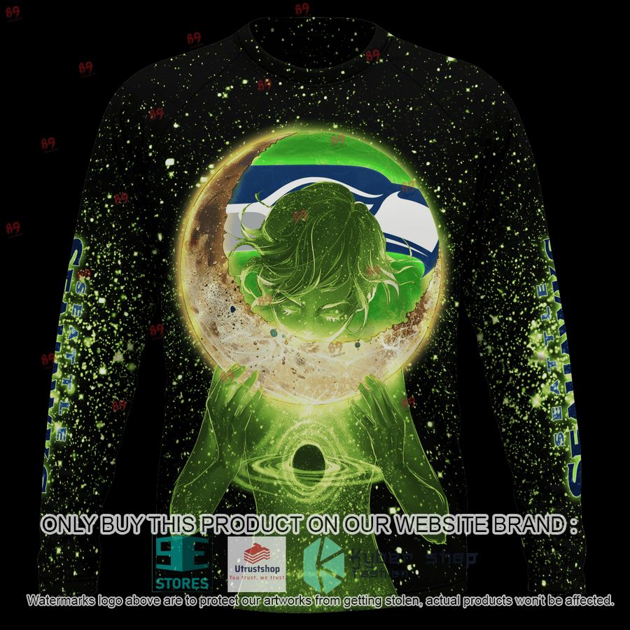 NEW Moon Seattle Seahawks Custom Name Hoodie, Shirt 6 personalized moon seattle seahawks shirt hoodie 6 92830