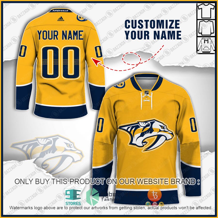 personalized nashville predators nhl hockey jersey 1 94074