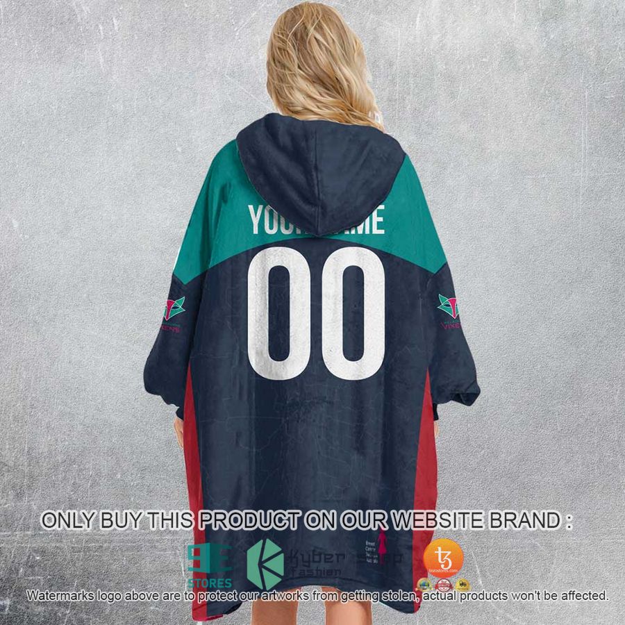 NEW Netball AU Melbourne Vixens Custom Name Fleece Hoodie Blanket 3 personalized netball au melbourne vixens sherpa hoodie blanket 3 2037