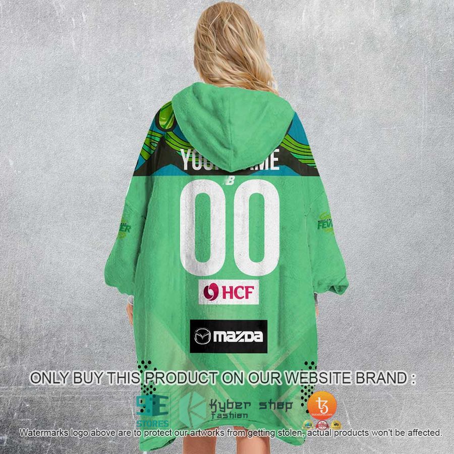 NEW Netball AU West Coast Fever Custom Name Fleece Hoodie Blanket 3 personalized netball au west coast fever sherpa hoodie blanket 3 45607