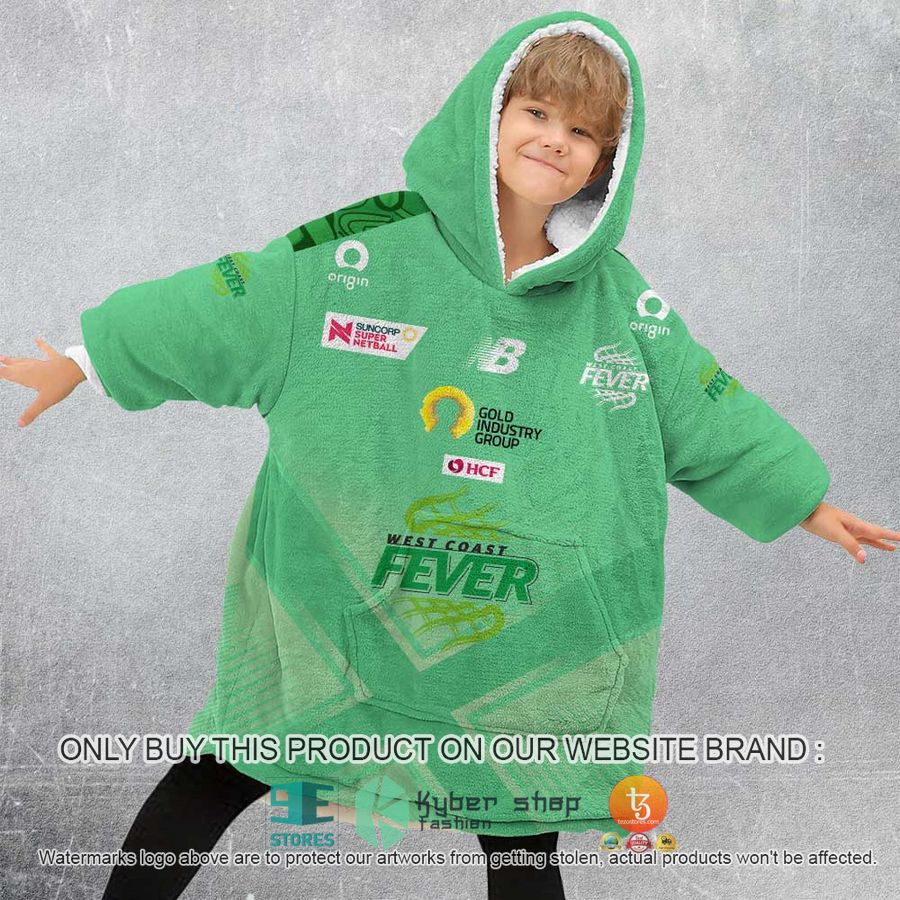 NEW Netball AU West Coast Fever Custom Name Fleece Hoodie Blanket 4 personalized netball au west coast fever sherpa hoodie blanket 4 14482