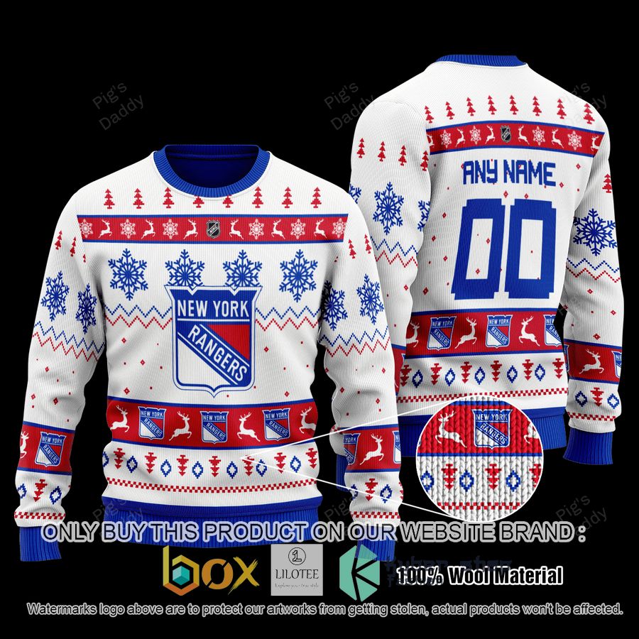 personalized new york rangers wool sweater 1 23429