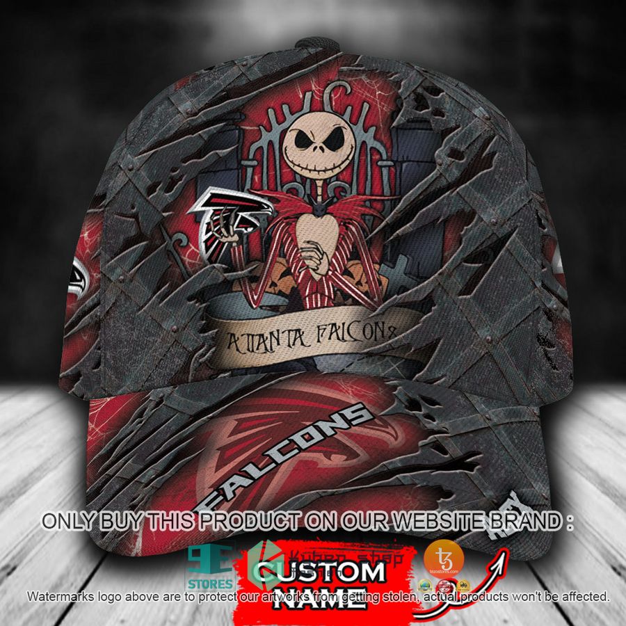 HOT Atlanta Falcons Jack Skellington Personalized NFL Cap 9 personalized nfl atlanta falcons jack skellington cap 1 13559