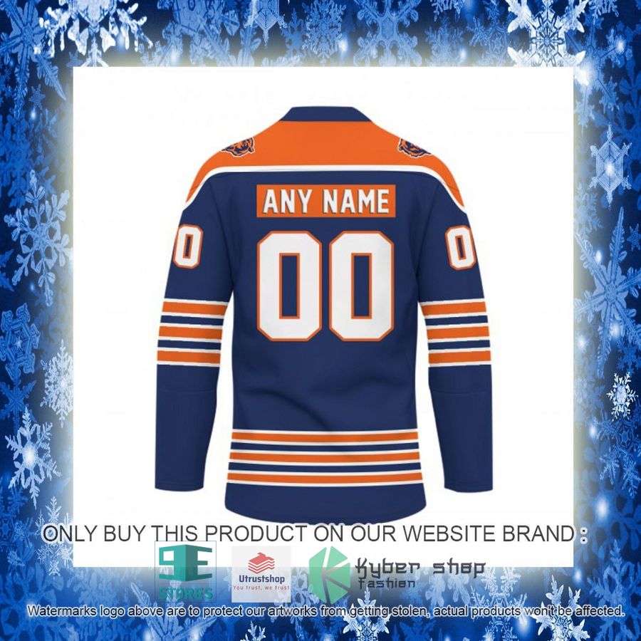 NEW Chicago Bears Custom Name Hockey Jersey 12 personalized nfl chicago bears logo hockey jersey 12 15258