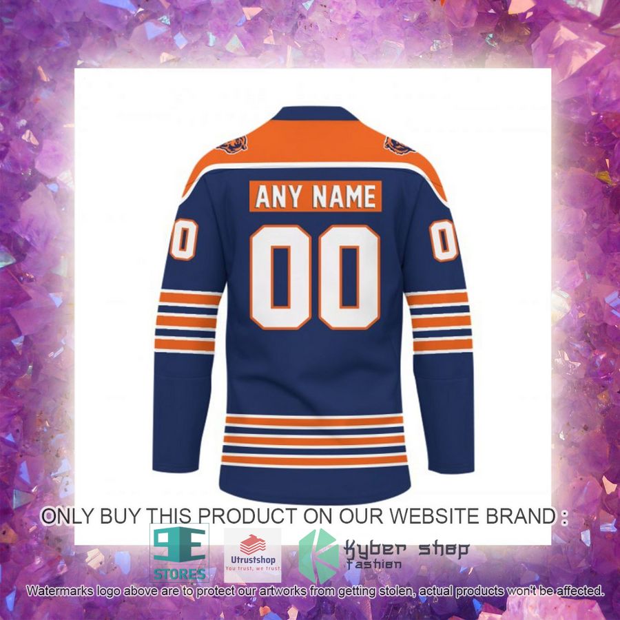 NEW Chicago Bears Custom Name Hockey Jersey 6 personalized nfl chicago bears logo hockey jersey 6 94758