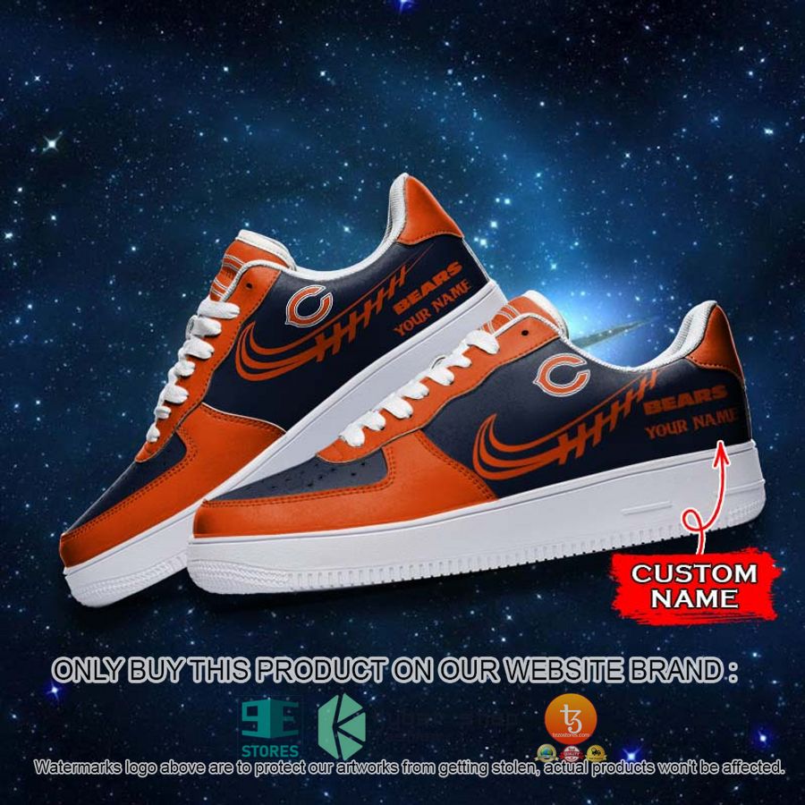HOT Chicago Bears Personalized NFL Nike Air Force 1 Sneaker 3 personalized nfl chicago bears nike air force 1 sneaker 3 95581