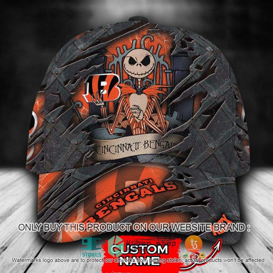 HOT Cincinnati Bengals Jack Skellington Personalized NFL Cap 8 personalized nfl cincinnati bengals jack skellington cap 1 17189