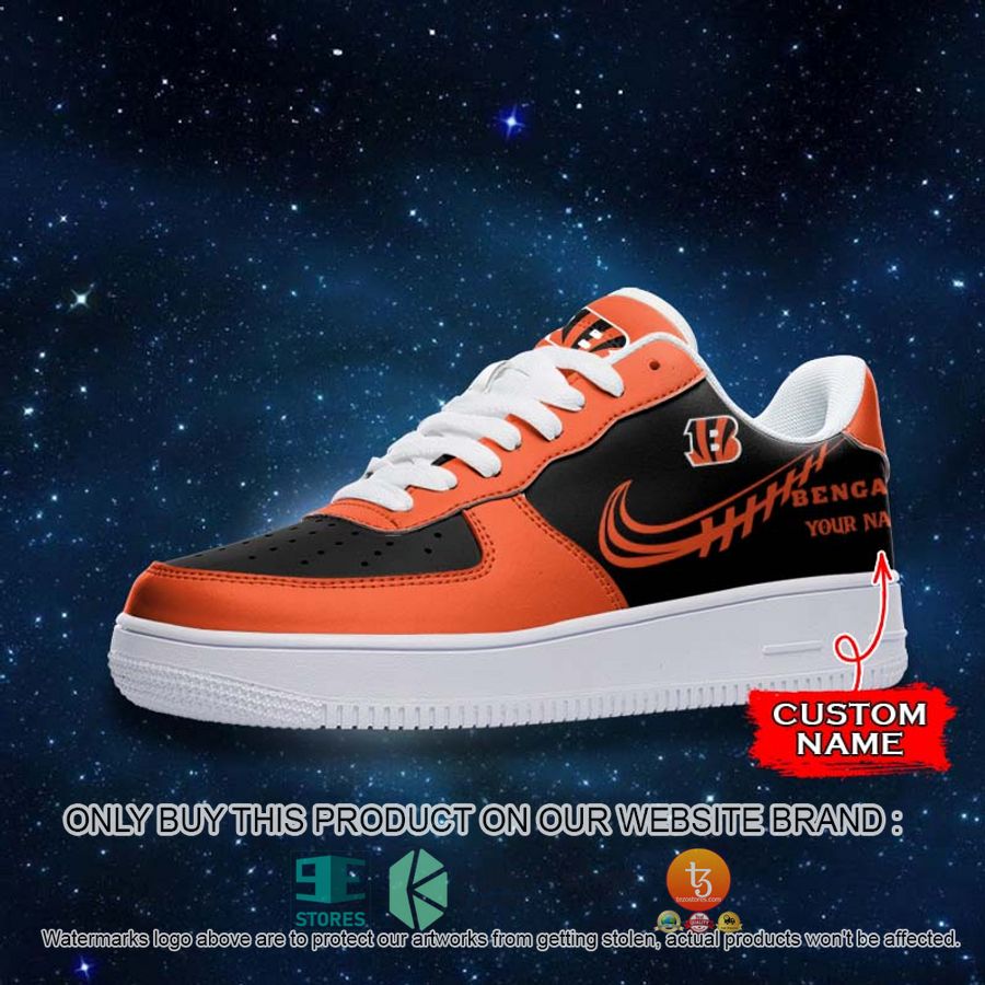 personalized nfl cincinnati bengals nike air force 1 sneaker 2 48376