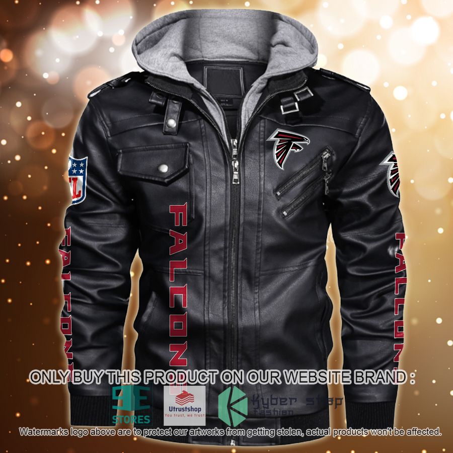 personalized nfl horror characters atlanta falcons leather jacket 1 66217