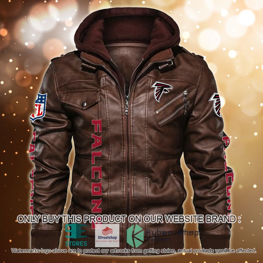 NEW Atlanta Falcons Horror Characters Custom Name Leather Jacket 3 personalized nfl horror characters atlanta falcons leather jacket 3 55284