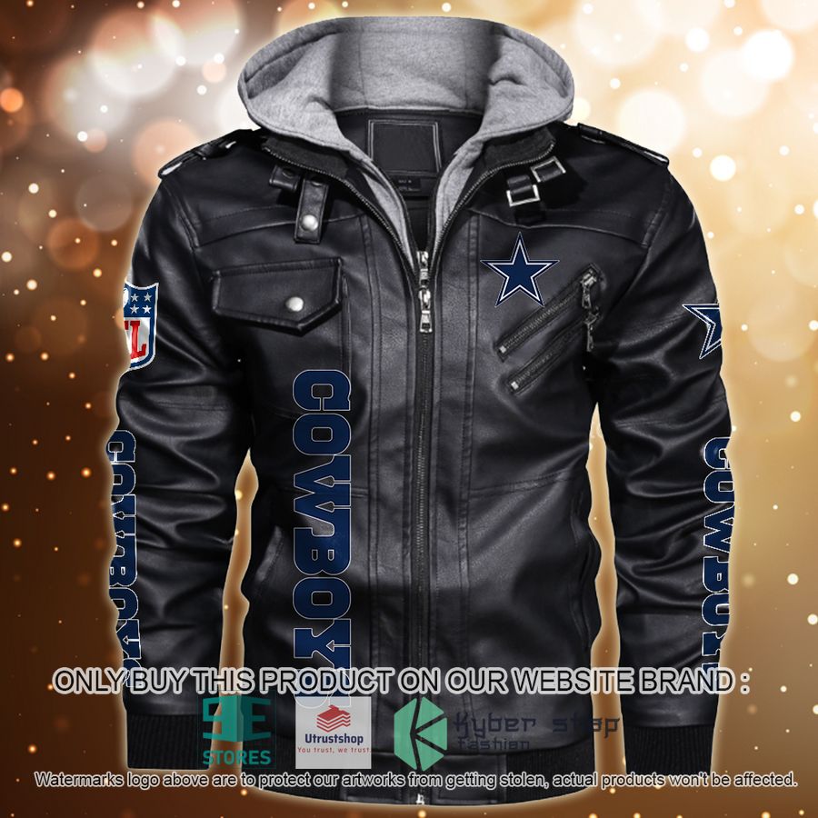 personalized nfl horror characters dallas cowboys leather jacket 1 66126