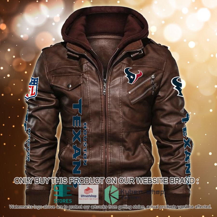 NEW Houston Texans Horror Characters Custom Name Leather Jacket 3 personalized nfl horror characters houston texans leather jacket 3 89381
