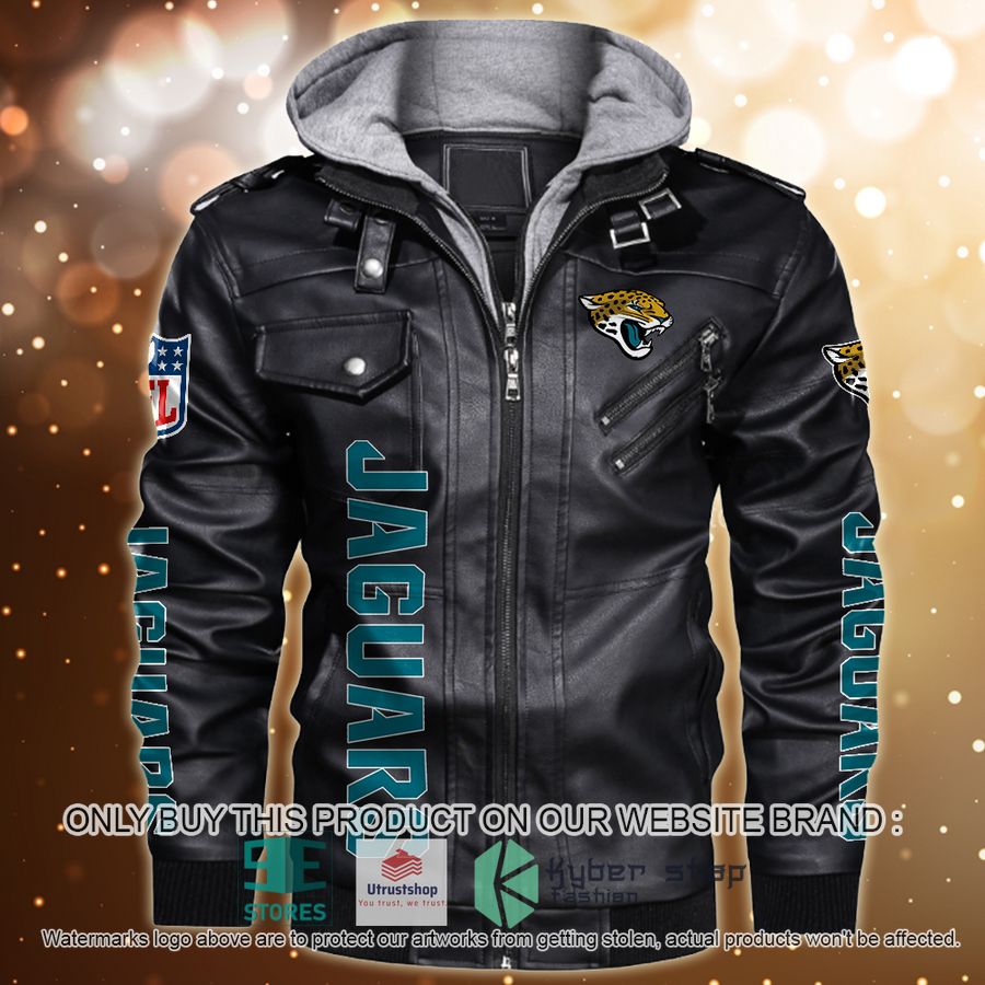 personalized nfl horror characters jacksonville jaguars leather jacket 1 40593