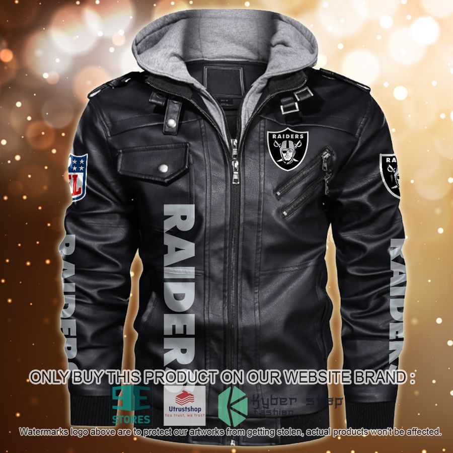 personalized nfl horror characters las vegas raiders leather jacket 1 19122