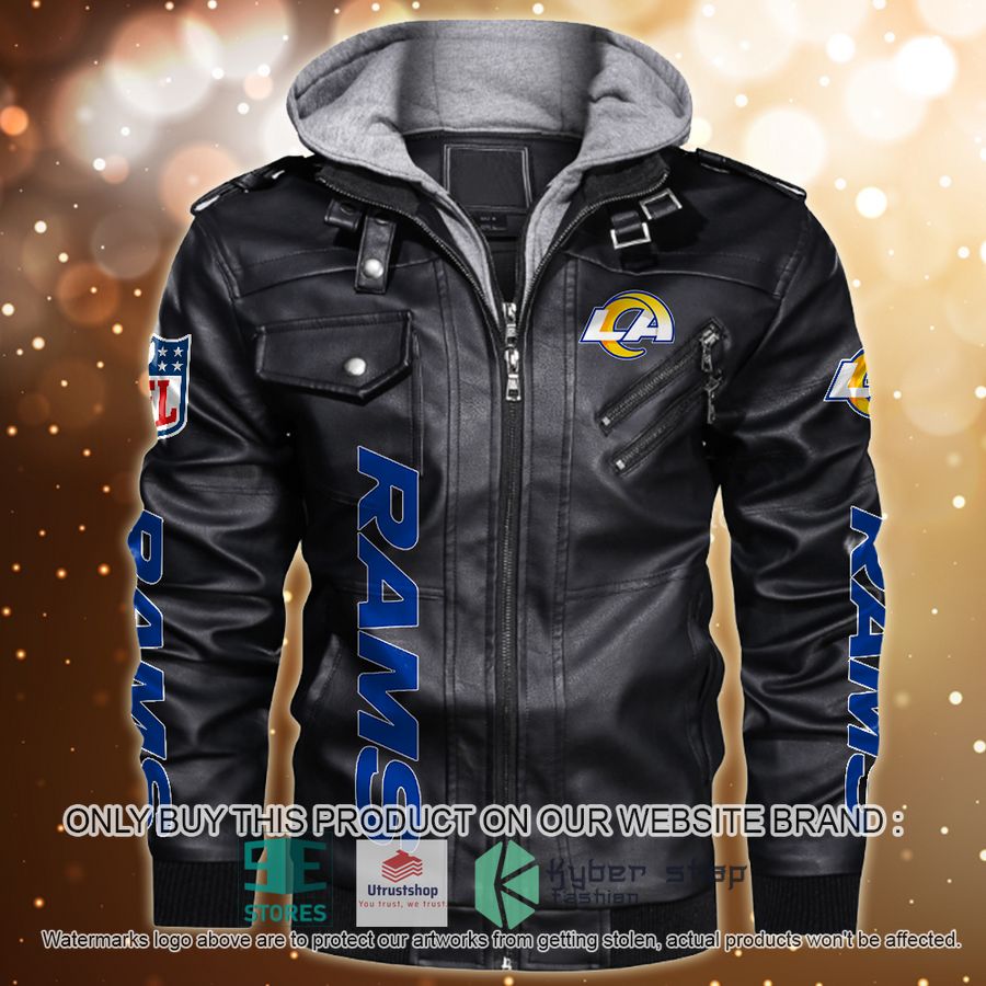 personalized nfl horror characters los angeles rams leather jacket 1 14491