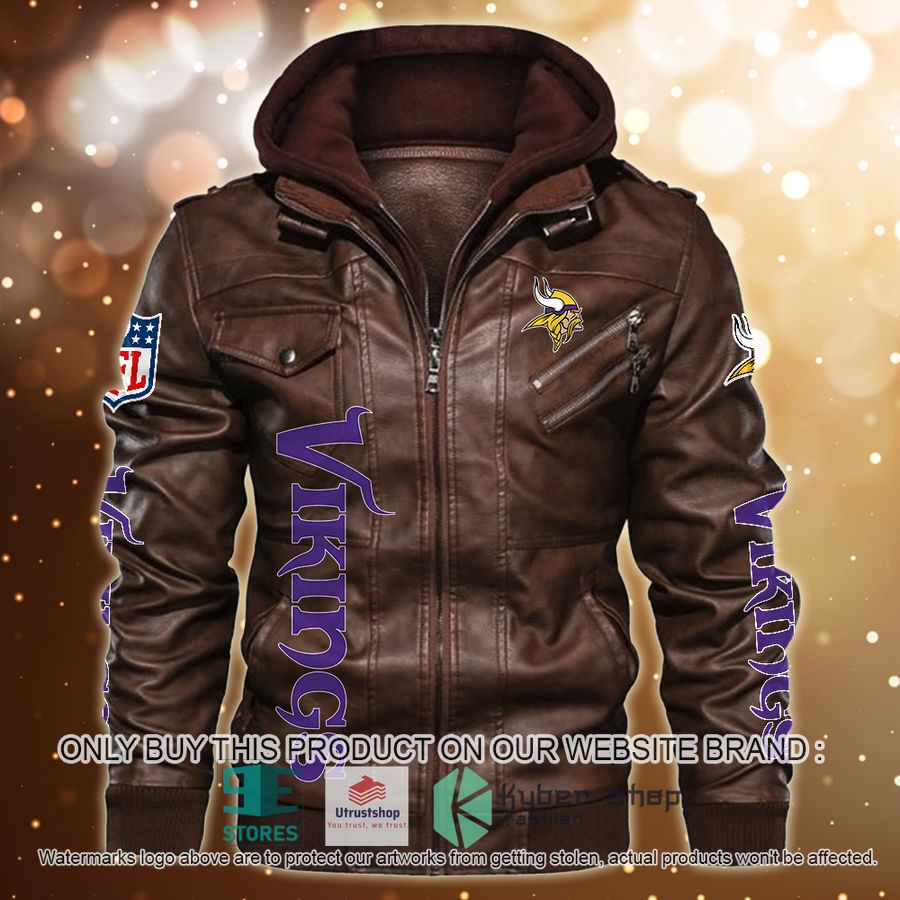 NEW Minnesota Vikings Horror Characters Custom Name Leather Jacket 3 personalized nfl horror characters minnesota vikings leather jacket 3 29824