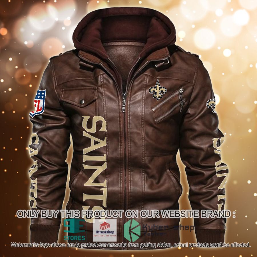 NEW New Orleans Saints Horror Characters Custom Name Leather Jacket 3 personalized nfl horror characters new orleans saints leather jacket 3 28020