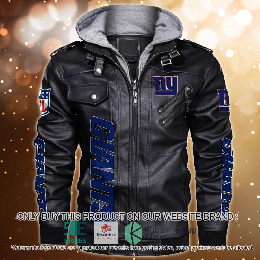 NEW New York Giants Horror Characters Custom Name Leather Jacket 8 personalized nfl horror characters new york giants leather jacket 1 82480