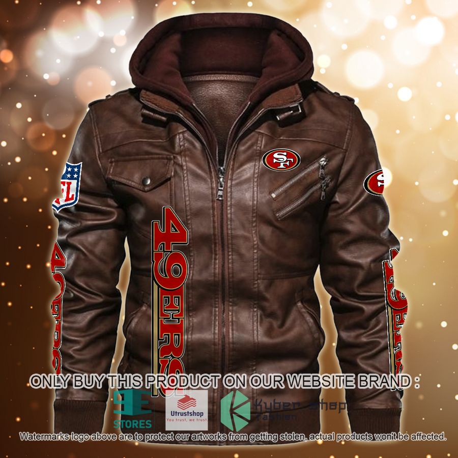 NEW San Francisco 49Ers Horror Characters Custom Name Leather Jacket 3 personalized nfl horror characters san francisco 49ers leather jacket 3 99613