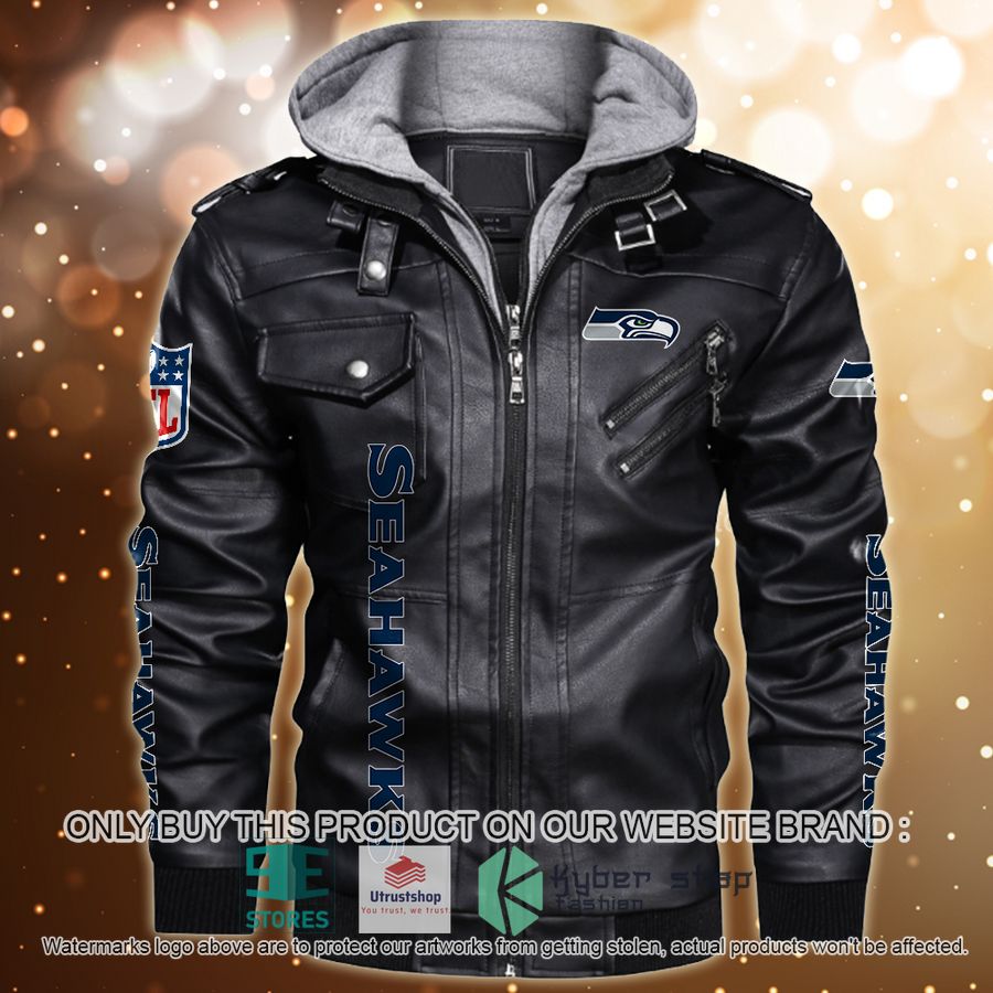 NEW Seattle Seahawks Horror Characters Custom Name Leather Jacket 8 personalized nfl horror characters seattle seahawks leather jacket 1 35944