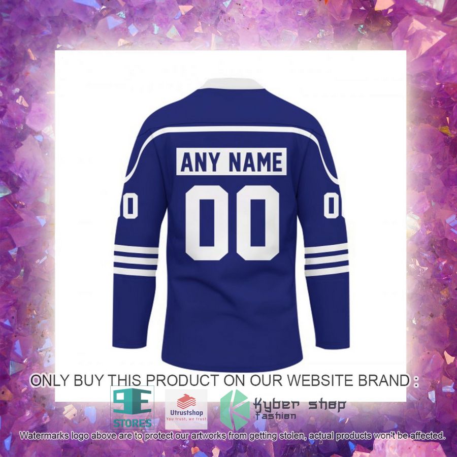 NEW Indianapolis Colts Custom Name Hockey Jersey 6 personalized nfl indianapolis colts logo hockey jersey 6 53267