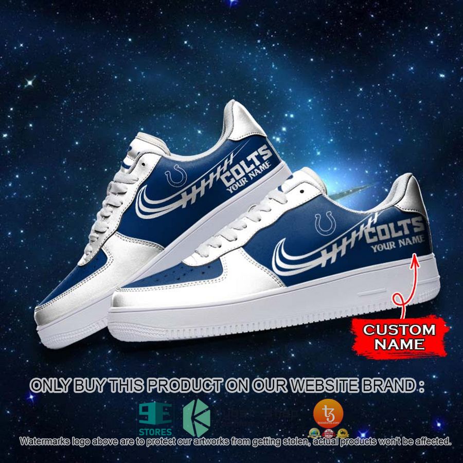 HOT Indianapolis Colts Personalized NFL Nike Air Force 1 Sneaker 3 personalized nfl indianapolis colts nike air force 1 sneaker 3 43420