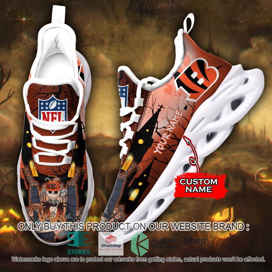personalized nfl jack skellington cincinnati bengals max soul shoes 1 34252