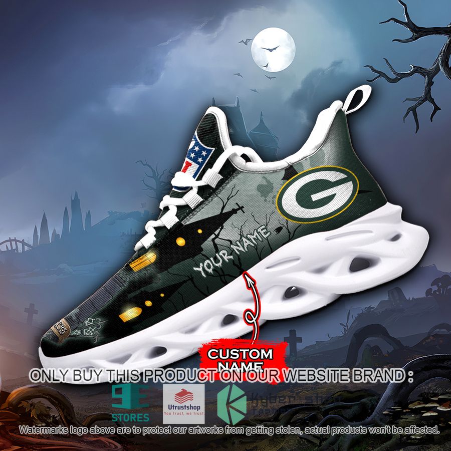 NEW Green Bay Packers Jack Skellington Custom Name Max Soul Sneaker 3 personalized nfl jack skellington green bay packers max soul shoes 3 69926