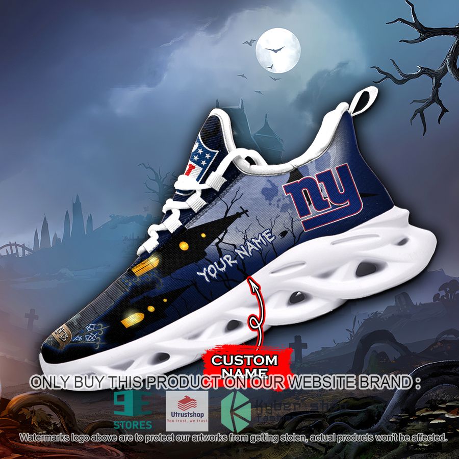 NEW New York Giants Jack Skellington Custom Name Max Soul Sneaker 3 personalized nfl jack skellington new york giants max soul shoes 3 10250
