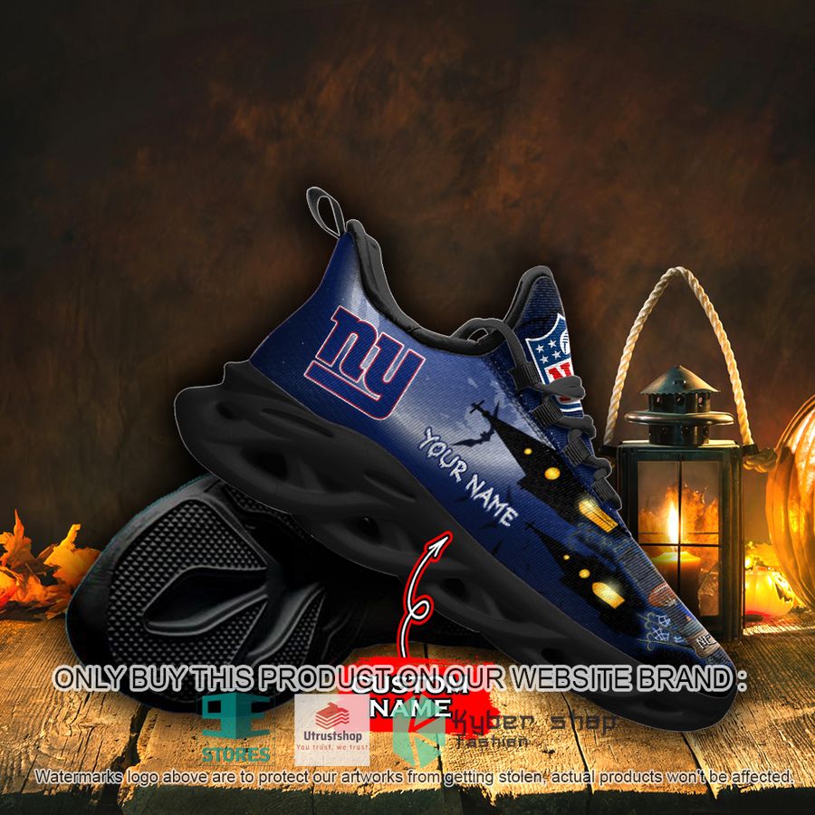 NEW New York Giants Jack Skellington Custom Name Max Soul Sneaker 4 personalized nfl jack skellington new york giants max soul shoes 4 66224