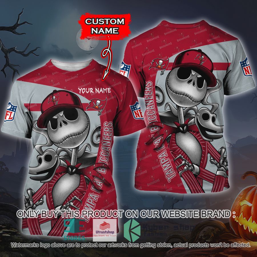 NEW Tampa Bay Buccaneers Jack Skellington Custom Name Hoodie, Shirt 3 personalized nfl jack skellington tampa bay buccaneers shirt hoodie 3 33576