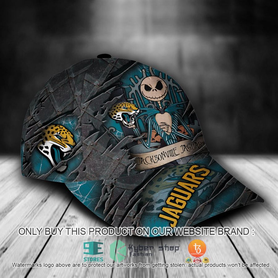 HOT Jacksonville Jaguars Jack Skellington Personalized NFL Cap 2 personalized nfl jacksonville jaguars jack skellington cap 2 36522