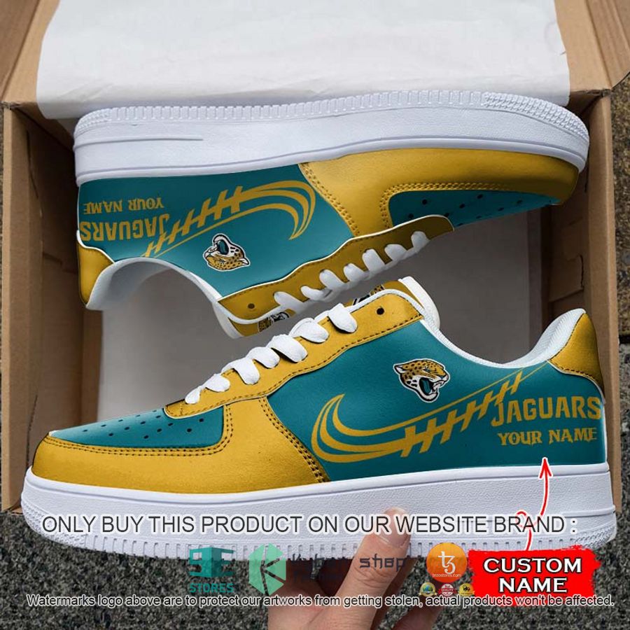 personalized nfl jacksonville jaguars nike air force 1 sneaker 1 58253