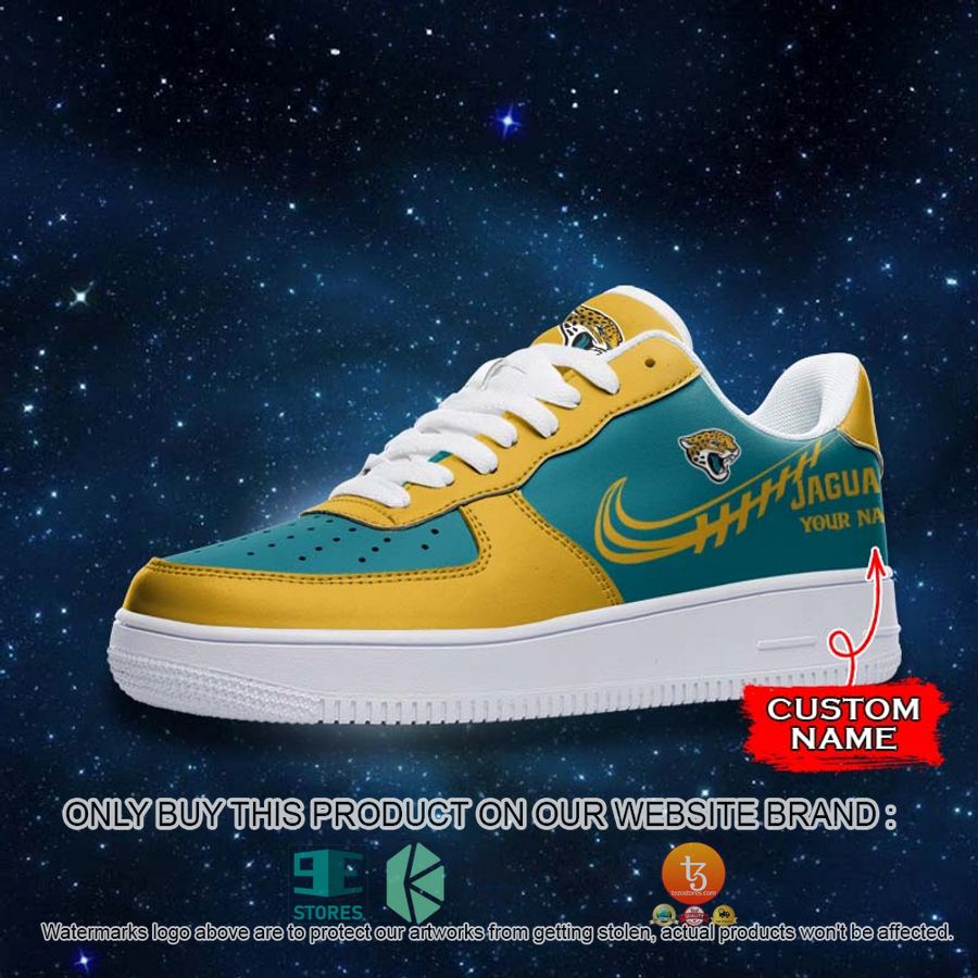 personalized nfl jacksonville jaguars nike air force 1 sneaker 2 37160