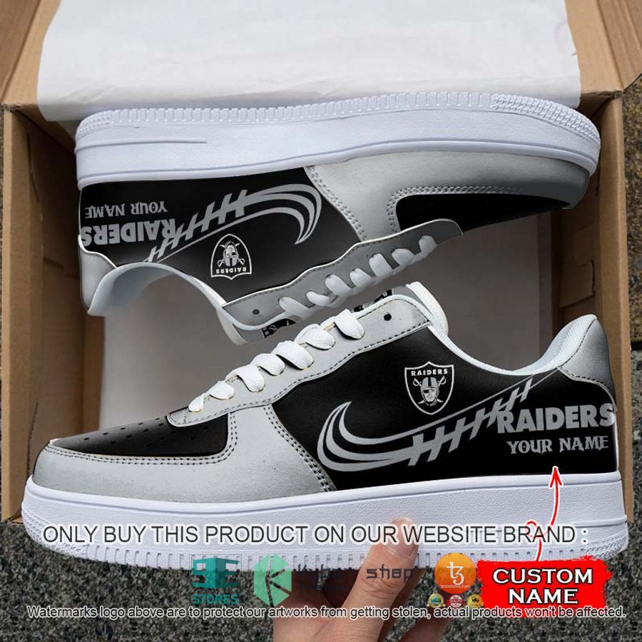 personalized nfl las vegas raiders nike air force 1 sneaker 1 85639