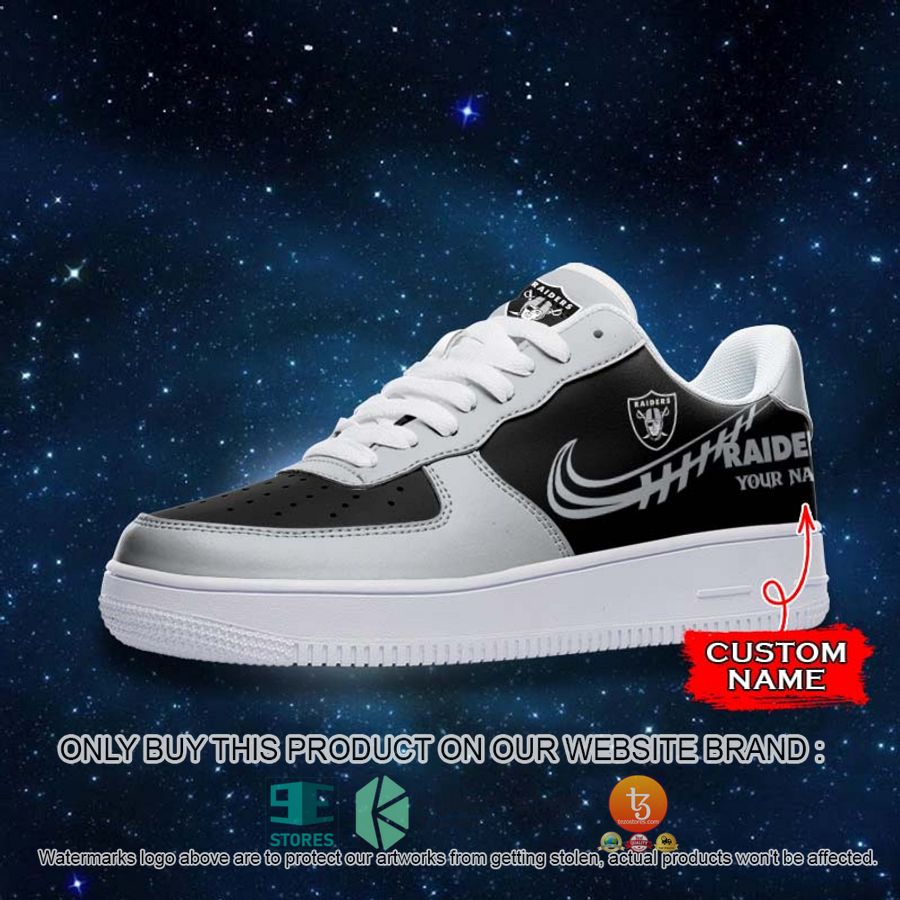 personalized nfl las vegas raiders nike air force 1 sneaker 2 49940
