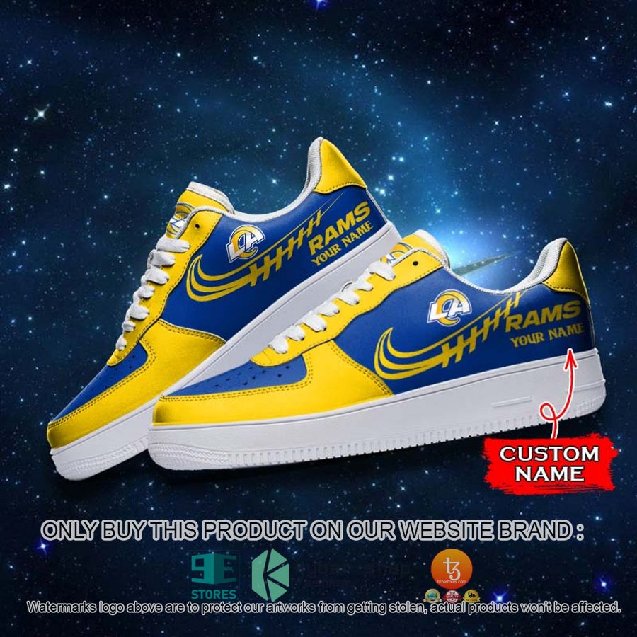 HOT Los Angeles Rams Personalized NFL Nike Air Force 1 Sneaker 3 personalized nfl los angeles rams nike air force 1 sneaker 3 76877
