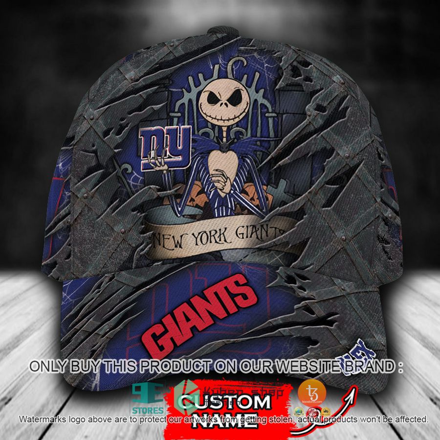 HOT New York Giants Jack Skellington Personalized NFL Cap 9 personalized nfl new york giants jack skellington cap 1 37639
