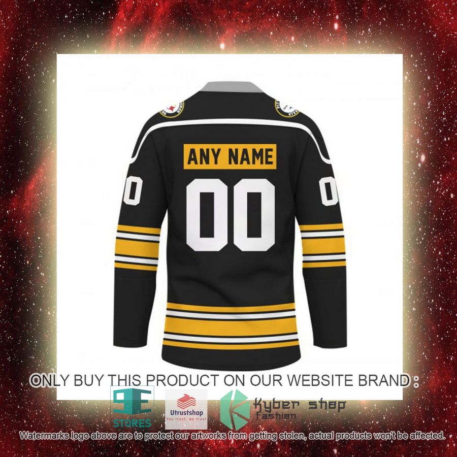 NEW Pittsburgh Steelers Custom Name Hockey Jersey 9 personalized nfl pittsburgh steelers logo hockey jersey 9 82385