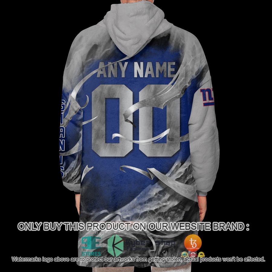 NEW Skull New York Giants Custom Name Fleece Hoodie Blanket 3 personalized nfl skull new york giants sherpa hoodie blanket 3 42277