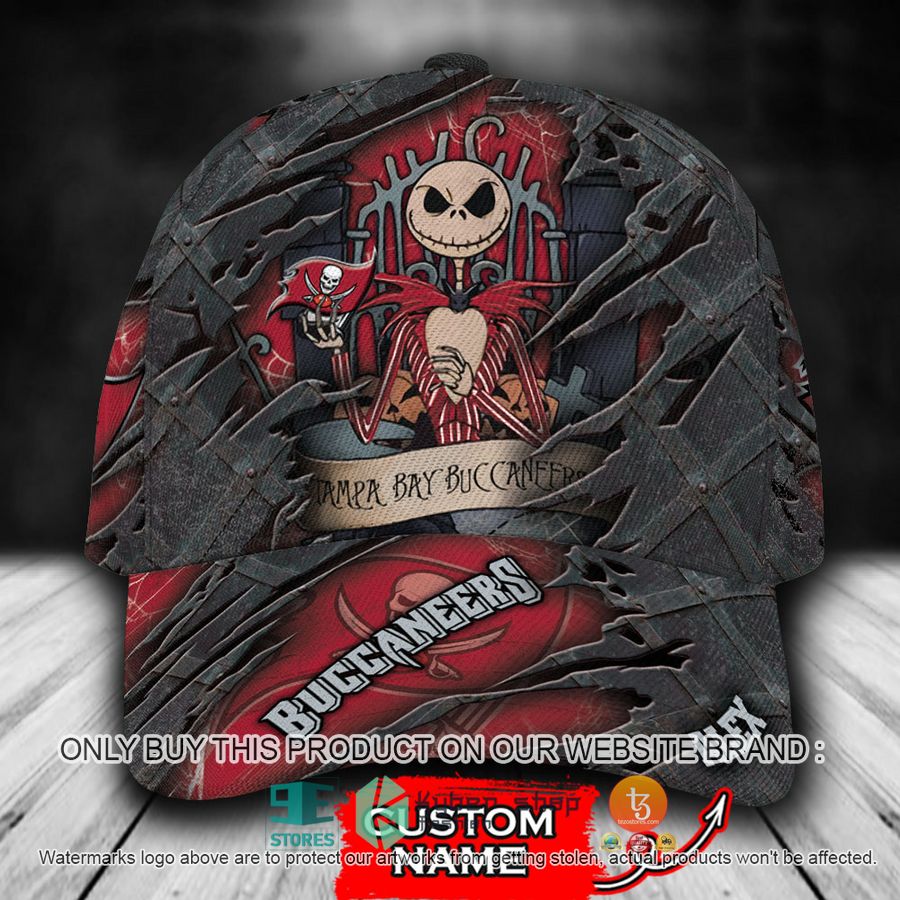 HOT Tampa Bay Buccaneers Jack Skellington Personalized NFL Cap 8 personalized nfl tampa bay buccaneers jack skellington cap 1 82487
