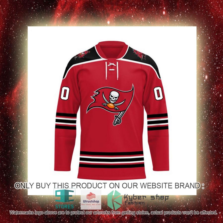 NEW Tampa Bay Buccaneers Custom Name Hockey Jersey 8 personalized nfl tampa bay buccaneers logo hockey jersey 8 27437