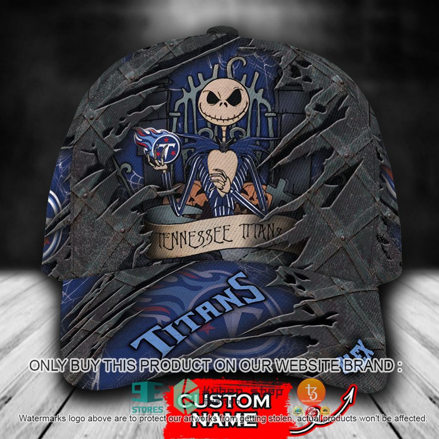 HOT Tennessee Titans Jack Skellington Personalized NFL Cap 9 personalized nfl tennessee titans jack skellington cap 1 71586