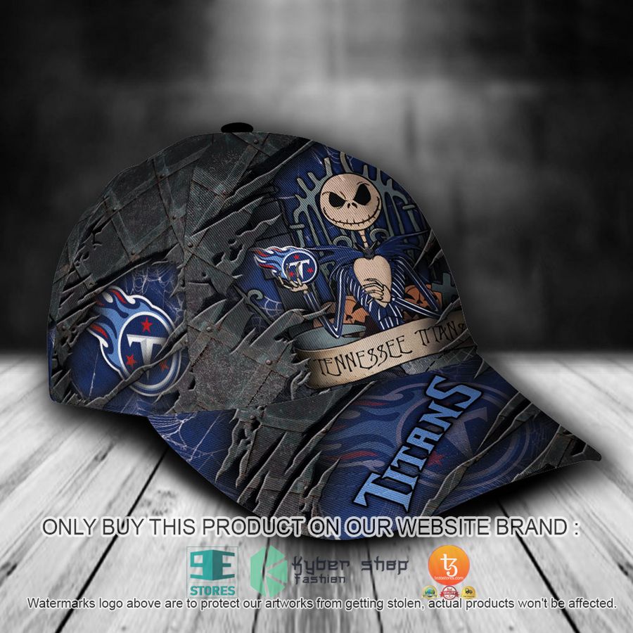 HOT Tennessee Titans Jack Skellington Personalized NFL Cap 2 personalized nfl tennessee titans jack skellington cap 2 43865