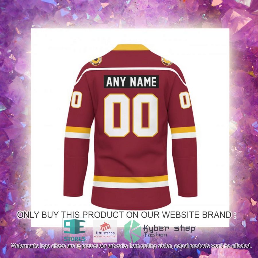 NEW Washington Commanders Custom Name Hockey Jersey 6 personalized nfl washington commanders logo hockey jersey 6 78851