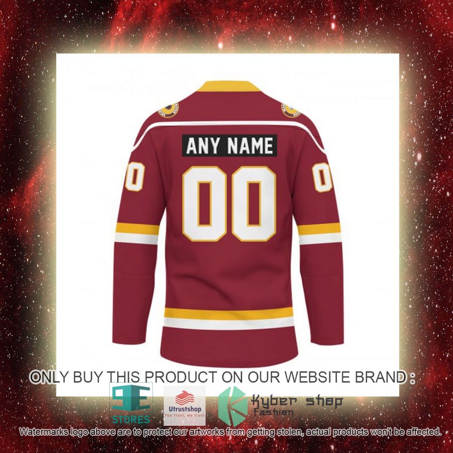 NEW Washington Commanders Custom Name Hockey Jersey 9 personalized nfl washington commanders logo hockey jersey 9 25899