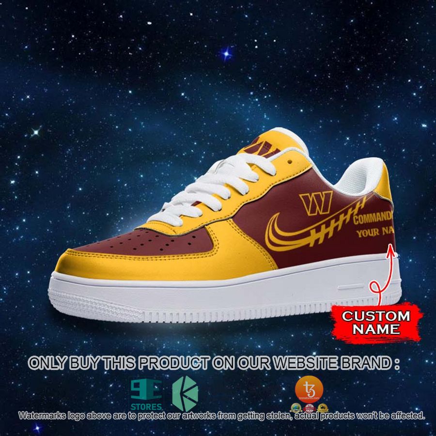 personalized nfl washington commanders nike air force 1 sneaker 2 39341