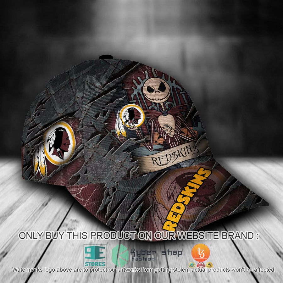 HOT Washington Redskins Jack Skellington Personalized NFL Cap 2 personalized nfl washington redskins jack skellington cap 2 54442